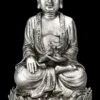Buddha Figur Silberfarben Auf Lotus -Figurenmodell Geschäft 2D FS23283 Buddha Figur silberfarben auf Lotus 1 1280x1280