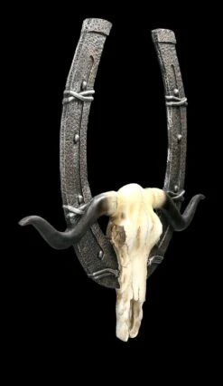 Western Wandreflief - Hufeisen Mit Bullenschädel -Figurenmodell Geschäft 2D FS23326 Wetssser Wandrelief Hufeisen mit Bullenschadel 11vZd17nFUA6uX7 1280x1280