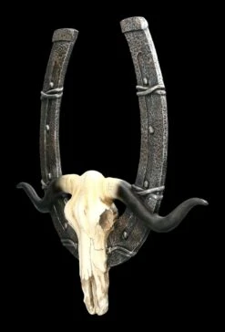 Western Wandreflief - Hufeisen Mit Bullenschädel -Figurenmodell Geschäft 2D FS23326 Wetssser Wandrelief Hufeisen mit Bullenschadel 6X7FfmMAz2xYjZ 1280x1280