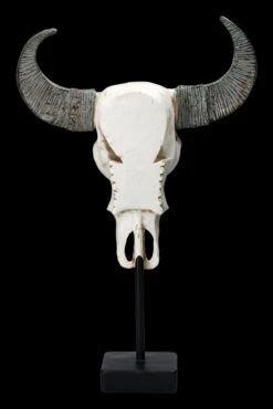 Bullen Totenkopf - Verziert Mit Ständer -Figurenmodell Geschäft 2D FS23525 Bullen Totenkopf mit Verzierungen und St nder 3 1280x1280