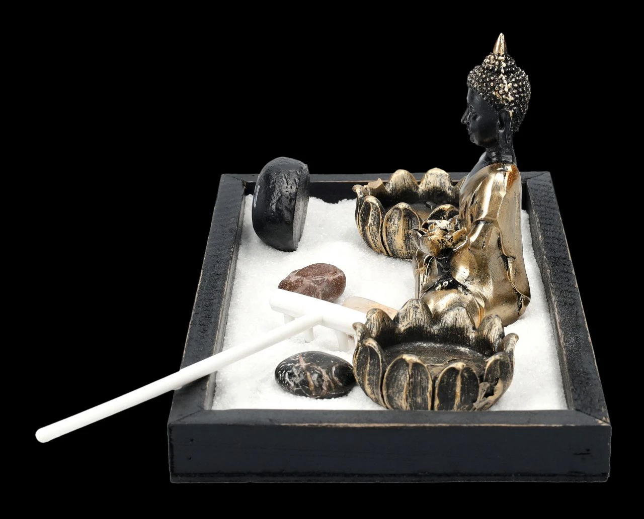 Buddha Figur Mit Zen Garten Set 5 Buddha Figur Mit Zen Garten Set – Bild 3