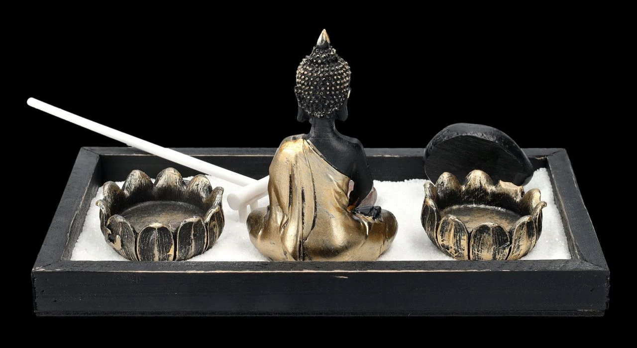 Buddha Figur Mit Zen Garten Set 6 Buddha Figur Mit Zen Garten Set – Bild 4