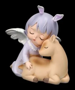 Dekofigur - Schlafendes Engelchen Mit Reh -Figurenmodell Geschäft 2D FS23616 Dekofigur Schlafendes Engelchen mit Reh 9 1280x1280