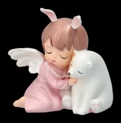 Dekofigur - Schlafendes Engelchen Mit Eisbär -Figurenmodell Geschäft 2D FS23617 Dekofigur Schlafendes Engelchen mit Eisb r 6 1280x1280