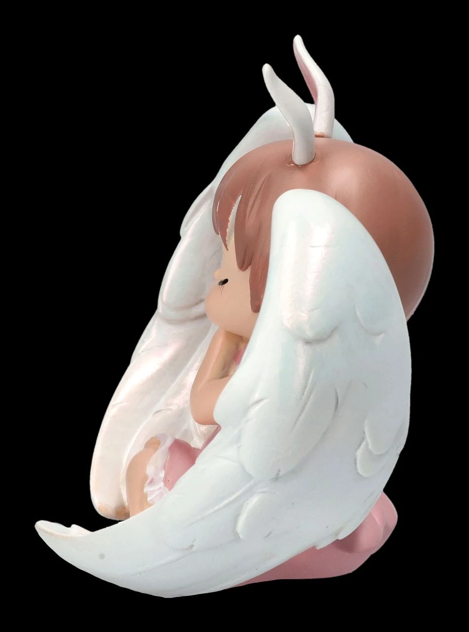 Dekofigur - Betendes Engelchen Mit Flügeln Rosa 5 Dekofigur - Betendes Engelchen Mit Flügeln Rosa – Bild 3