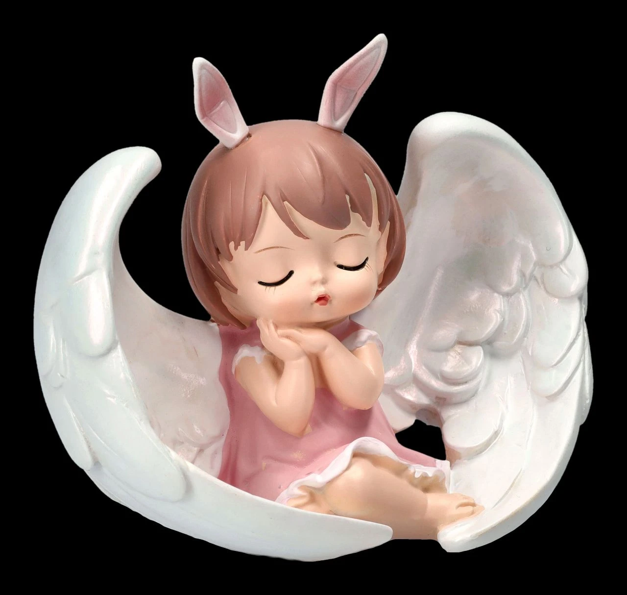 Dekofigur - Betendes Engelchen Mit Flügeln Rosa 4 Dekofigur - Betendes Engelchen Mit Flügeln Rosa – Bild 2