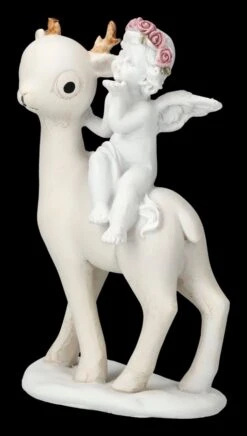 Engel Figur - Putte Auf Reh -Figurenmodell Geschäft 2D FS23687 Engel Figur Putte mit REh 6 1280x1280