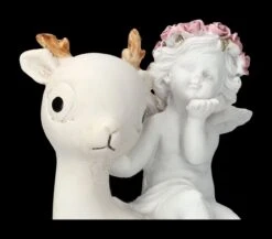 Engel Figur - Putte Auf Reh -Figurenmodell Geschäft 2D FS23687 Engel Figur Putte mit REh 8 1280x1280