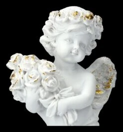 Engel Figur - Putte Mit Rosenstrauß 15 Engel Figur - Putte Mit Rosenstrauß -Figurenmodell Geschäft 2D FS23691 Engel Figur Putte mit Blumenstrauss 12 1280x1280