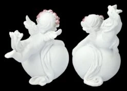 Engel Figuren 2er Set - Putten Mit "Love" Herz -Figurenmodell Geschäft 2D FS23695 Engel Figuren Putten mit Love Herz 2er Set 4 1280x1280