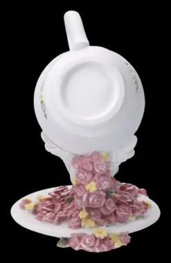 Engel Figur - Putte Fällt Aus Tasse Und Rosen -Figurenmodell Geschäft 2D FS23698 Engel Figur Putte spielt mit Tasse und Rosen 6 1280x1280