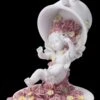 Engel Figur - Putte Fällt Aus Tasse Und Rosen