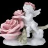 Engel Figur - Putte Mit Großer Rose -Figurenmodell Geschäft 2D FS23700 Engel Figur Pute mit grosser Rose 1 1280x1280