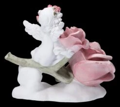 Engel Figur - Putte Mit Großer Rose -Figurenmodell Geschäft 2D FS23700 Engel Figur Pute mit grosser Rose 3 1280x1280
