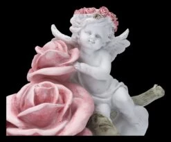 Engel Figur - Putte Mit Großer Rose -Figurenmodell Geschäft 2D FS23700 Engel Figur Pute mit grosser Rose 8 1280x1280