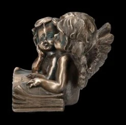 Engel Figur - Putten Auf Buch Bronziert -Figurenmodell Geschäft 2D FS23708 Engel Figur Putten auf Buch bronziert 2 1280x1280