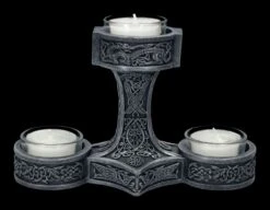 Teelichthalter - Thor's Hammer -Figurenmodell Geschäft 2D FS23891 Teelichthalter Thors Hammer 3 1280x1280