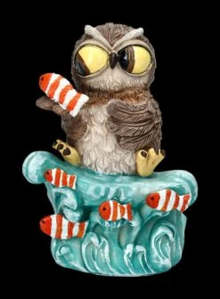 Lustige Eulen Figur Mit Fischen -Figurenmodell Geschäft 2D FS23919 Lustige Eulen figur mit Fischen 2 1280x1280