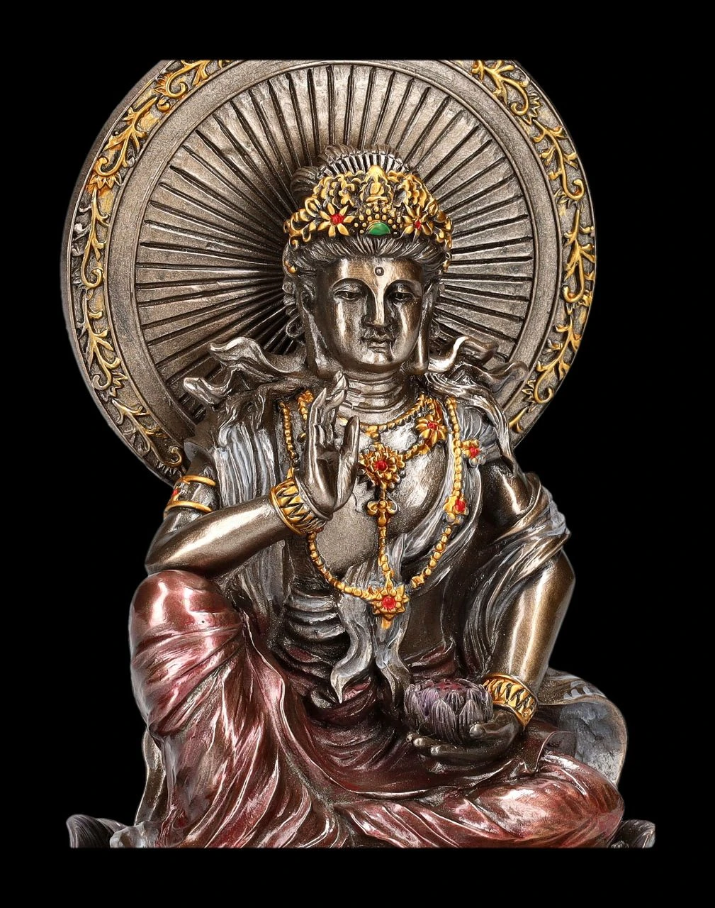 Buddha Figur - Guanyin Auf Lotus 9 Buddha Figur - Guanyin Auf Lotus – Bild 7