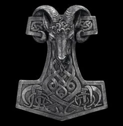 Wandrelief Wikinger - Thors Hammer Widder
