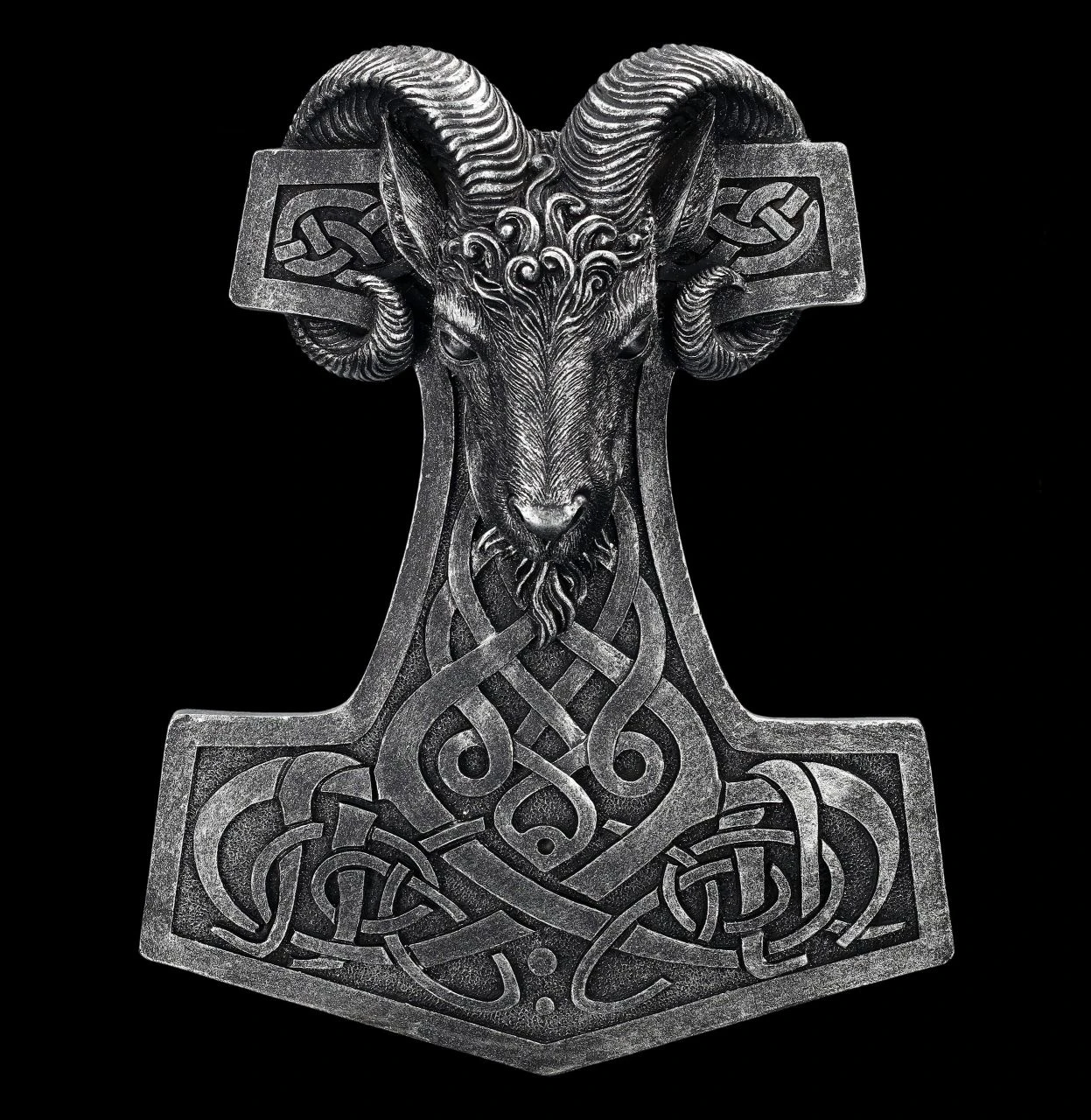 Wandrelief Wikinger - Thors Hammer Widder 3 Wandrelief Wikinger - Thors Hammer Widder