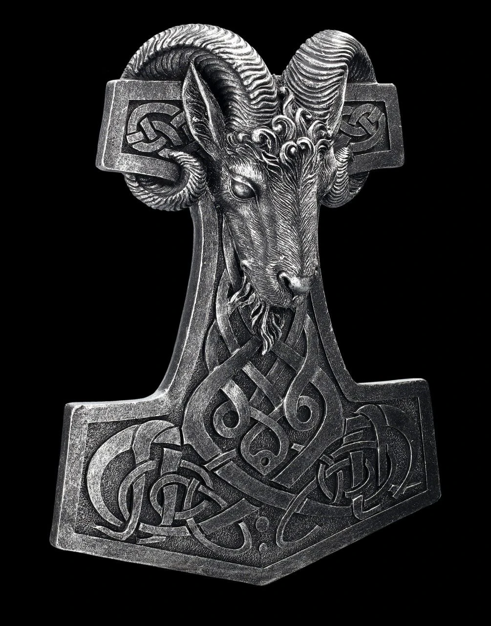 Wandrelief Wikinger - Thors Hammer Widder 4 Wandrelief Wikinger - Thors Hammer Widder – Bild 2