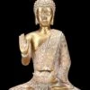 Buddha Teelichthalter - Verziert Goldfarben -Figurenmodell Geschäft 2D FS23994 Buddha Teelichthalter Verziert goldfarben 7 1280x1280