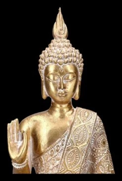 Buddha Teelichthalter - Verziert Goldfarben -Figurenmodell Geschäft 2D FS23994 Buddha Teelichthalter Verziert goldfarben 8 1280x1280
