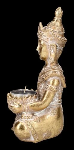 Buddha Teelichthalter - Goldfarben Klein 11 Buddha Teelichthalter - Goldfarben Klein -Figurenmodell Geschäft 2D FS23995 Buddha Teelichthalter Goldfarben klein 3 1280x1280