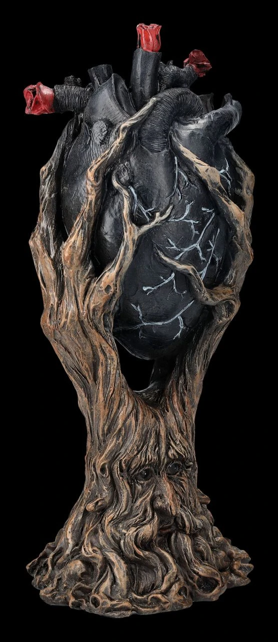 Greenman Figur Umschlingt Schwarzes Herz 4 Greenman Figur Umschlingt Schwarzes Herz – Bild 2