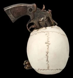 Totenkopf Mit Revolver -Figurenmodell Geschäft 2D FS24035 Totenkopf mit Revolver 3 1280x1280