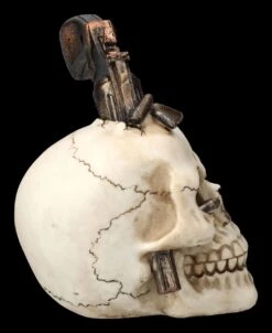 Totenkopf Mit Revolver -Figurenmodell Geschäft 2D FS24035 Totenkopf mit Revolver 4 1280x1280