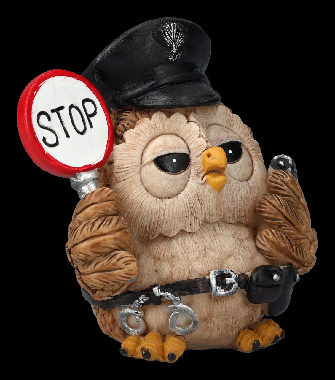 Lustige Eulen Figur - Polizist 4 Lustige Eulen Figur - Polizist – Bild 2