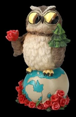 Lustige Eulen Figur - Element Erde