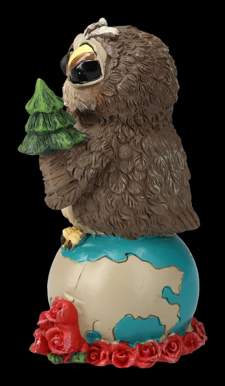 Lustige Eulen Figur - Element Erde 6 Lustige Eulen Figur - Element Erde – Bild 4