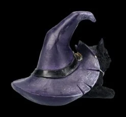 Katzen Figur Mit Hexenhut - Piper -Figurenmodell Geschäft 2D FS24123 Katzen Figur mit Hexenhut Piper 4 1280x1280