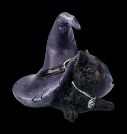 Katzen Figur Mit Hexenhut - Piper -Figurenmodell Geschäft 2D FS24123 Katzen Figur mit Hexenhut Piper 5 1280x1280