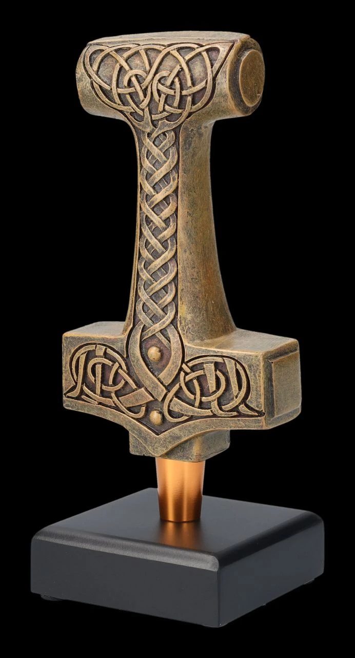 Bierhahngriff - Thors Hammer Bronzefarben 8 Bierhahngriff - Thors Hammer Bronzefarben – Bild 6
