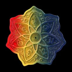 Räucherhalter - Meditation Regenbogenfarben -Figurenmodell Geschäft 2D FS24265 Raucherhalter Meditation regenbogenfarben 7 1280x1280