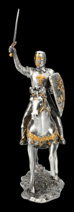 Zinn Figur - Ritter Mit Pferd Und Schwert -Figurenmodell Geschäft 2D FS24352 Zinn Figur Ritter mit Pferd und Schwert 4 1280x1280