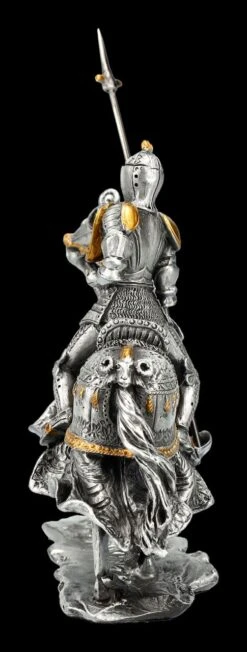 Zinn Figur - Ritter Mit Pferd Und Erhobener Lanze -Figurenmodell Geschäft 2D FS24353 Zinn Figur Ritter mit Pferd und erhobener Lanze 2 1280x1280