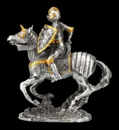 Zinn Figur - Ritter Mit Pferd Und Streitaxt -Figurenmodell Geschäft 2D FS24355 Zinn Figur Ritter mit Pferd und Streitaxt 3 1280x1280
