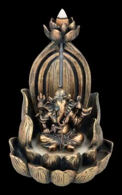 Backflow Räucherhalter - Ganesha Auf Lotus