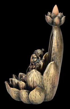 Backflow Räucherhalter - Ganesha Auf Lotus -Figurenmodell Geschäft 2D FS24362 Backflow Raucherhalter Ganesha auf Lotus 3 1280x1280