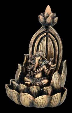 Backflow Räucherhalter - Ganesha Auf Lotus -Figurenmodell Geschäft 2D FS24362 Backflow Raucherhalter Ganesha auf Lotus 7 1280x1280