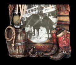 Bilderrahmen Western Mit Sattel Und Stiefel -Figurenmodell Geschäft 2D FS24379 Bilderrahmen Western mit Sattel un Stiefel 10 1280x1280