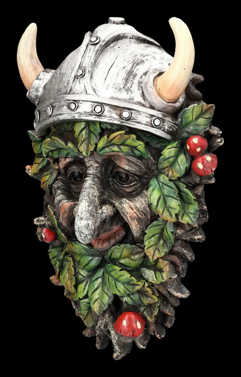 Wandrelief Greenman - Pan Enorki 5 Wandrelief Greenman - Pan Enorki – Bild 3