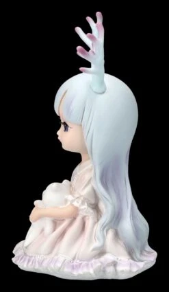 Kleine Feen Figur Mit Geweih Und Kuscheltier -Figurenmodell Geschäft 2D FS24416 Kleine Fee mit Geweih und Kuscheltier 2 1280x1280
