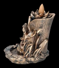 Backflow Räucherhalter - Buddha Mit Lotus -Figurenmodell Geschäft 2D FS24423 Backflow Raucherhalter Buddha mit Lotus 3 1280x1280