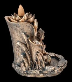 Backflow Räucherhalter - Buddha Mit Lotus -Figurenmodell Geschäft 2D FS24423 Backflow Raucherhalter Buddha mit Lotus 5 1280x1280